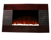 New Diva Tranquility 1500 Watts Wood Finish Wall Mount Electric Fireplace Space Heater with Remote Control