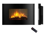 Akdy Az520al Wall Mounted Electric Fireplace Control Remote Heater Firebox Black