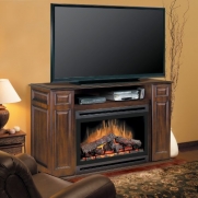 Atwood 55 TV Stand with Electric Fireplace Insert Style: Wood Burning Bed