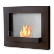 Real Flame 710-RB Real Flame Edgerton Wall Fireplace, Rust Brown