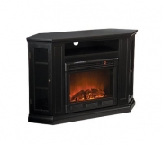 Claremont Convertible Black Electric Fireplace Media Console