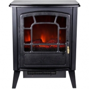 Frigidaire RSF-10324 Bern Retro Style Floor Standing Electric Fireplace - Black