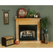 Comfort Flame C32TO Traditional Design 32-Inch Fireplace Corner Mantel, Medium, Oak Stain