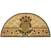 Woodeze 5MM-H-60 56 in. Half Round Hospitality Fireplace Rug