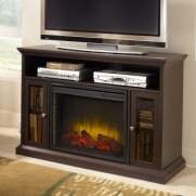Pleasant Hearth Riley Media Cabinet with Electric Fireplace