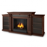 Real Flame Ashley Ent Center Ventless Gel Fireplace in Dark Espresso