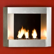 Contemporary Wall Mount Gel Fuel Fireplace. This piece is small enough to go anywhere and needs no installation.