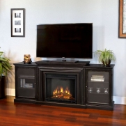 Real Flame Frederick Entertainment Center Electric Fireplace - Blackwash
