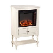 Southern Enterprises Plymouth Fireplace Tower, Antique White