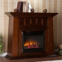 Southern Enterprises Lowery Electric Fireplace in Espresso Finish