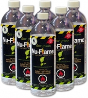Nu-Flame Liquid Ethanol Fireplace Fuel, 1-Liter Bottle, 6-Pack