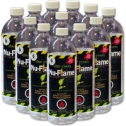 Nu-Flame Liquid Ethanol Fireplace Fuel, 1-Liter Bottle, 12-Pack