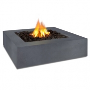 Real Flame Mezzo Square Propane Fire Pit/Table in Flint Gray