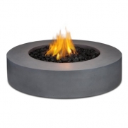 Real Flame Mezzo Round Propane Fire Pit/Table in Flint Gray