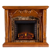 SEI AMZ4669E Cardona Electric Fireplace, Walnut
