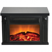 Frigidaire TZRF-10345 Zurich Tabletop Retro Electric Fireplace, Black