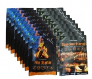 InstaFire Eco-Friendly Combo Pack of Granulated Single Use Fire Starter and Charcoal Starter Pouches, 9-Each