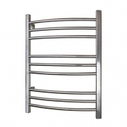 Warmly Yours 9-Bar Brushed Stainless Riviera Hard-Wire Towel Warmer