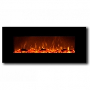 Gibson Living Liberty 50 Inch Electric Wall Mounted Fireplace in Black
