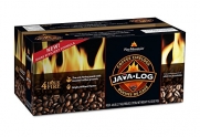 Pine Mountain Java-log Firelog, 4-Hour Burn Time, Recycled Coffee Grounds, 4 Logs
