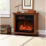 XtremepowerUS Infrared Quartz Electric Fireplace Heater Oak Finish with Remote Controller
