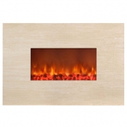 Yosemite Home Decor DF-EFP800 Wall Mount Stone Electric Fireplace, Polished Beige