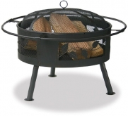 Uniflame WAD992SP Aged Bronze Outdoor Firebowl with Leaf Design