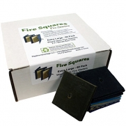 Fire Squares, Easy Instant Fire Starters for Wood Stoves, Grills & Camp Fires - 60 Pack