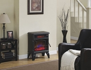 Duraflame DFI-550-0 Mason Freestanding Infrared Quartz Fireplace Stove, Black