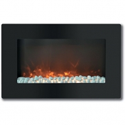 Cambridge Callisto 30 In. Wall-Mount Electronic Fireplace with Flat Panel and Crystal Rocks