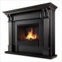 Real Flame Ashley Indoor Gel Fireplace - Black Wash