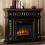 Southern Enterprises Donovan Electric Fireplace in Black Finish