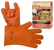 iPerfect Kitchen Premium Silicone Heat Resistant BBQ Oven Gloves - Plus Ebook INCLUDED
