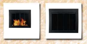 Pleasant Hearth ascot fireplace glass door, black,