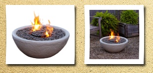 Real Flame hampton fire bowl, gray