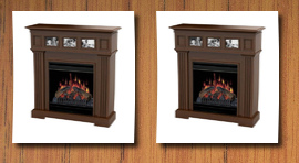 Dimplex North America Ltd dimplex north america mocha finish electric fireplace