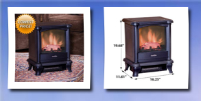 Duraflame 450 black freestanding electric stove dfs-450
